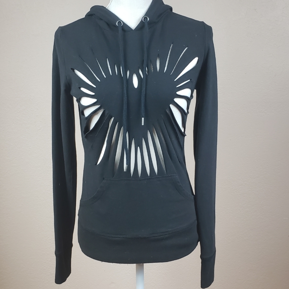 Black heart hoodie